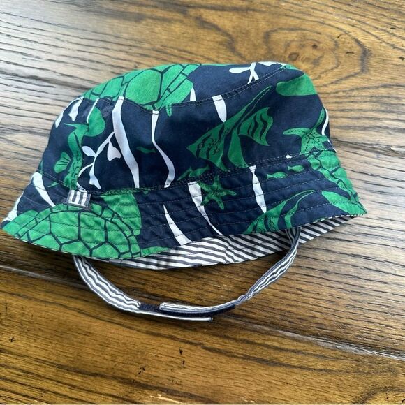 Janie and Jack Sea Turtle Bucket Hat 12 24 - Picture 1 of 5